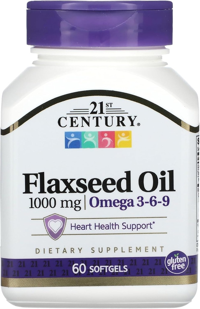 21 세기 연화 기름 1000 mg Softgels, 60 조사 (22407)