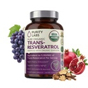 순수성 실험실 Quercetin, 심장, 피부, 머리, 못을 위한 Vegan 산화 방지제 영양 보충교재를 가진 순수한 유기 Trans Resveratrol 보충교재 | 일본 Knotweed에서 sourced | 90의 캡슐