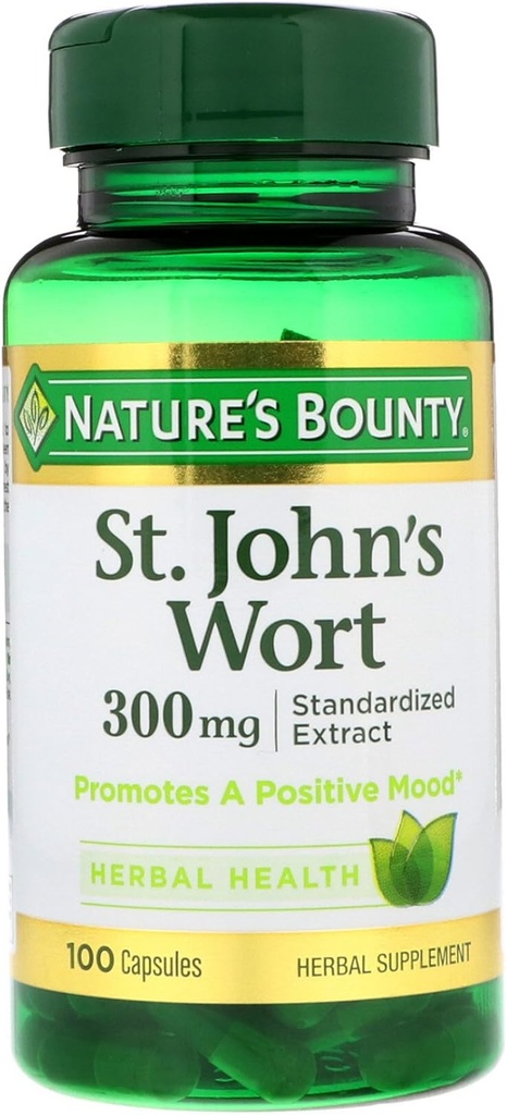 자연의 현상 St. John 's Wort, 300mg, 100 캡슐