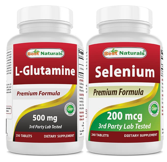 제일 자연적인 L 글루타민 500 mg & 셀렌 200 mcg