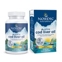 북유럽 자연 Arctic Cod Liver 오일, 레몬 - 90 소프트 젤 - 750 mg 총 오메가-3s EPA 및 DHA - 심장 및 뇌 건강, 건강한 면역, 전반적인 웰빙 - Non-GMO - 30 서빙
