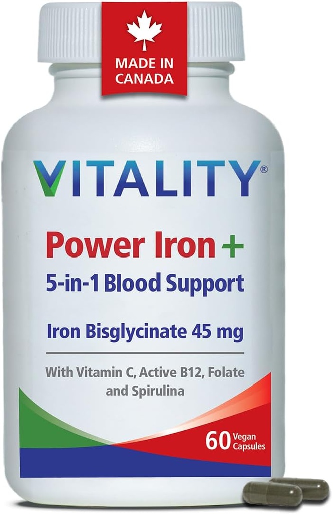 활력 힘 철과 Spirulina, 60 CT