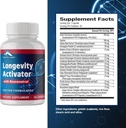 Zenith Labs Longevity 활성제 노화 방지 보충교재 규정식 보충교재, Resveratrol를 가진 자연적인 산화 방지제 - 면역 기능 및 건강한 기억, 3 팩을 지원하십시오