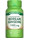 Nature's Truth Korean Ginseng Capsules | 75 개 | 표준화된 추출물 | Non-GMO & 글루텐 무료 보충