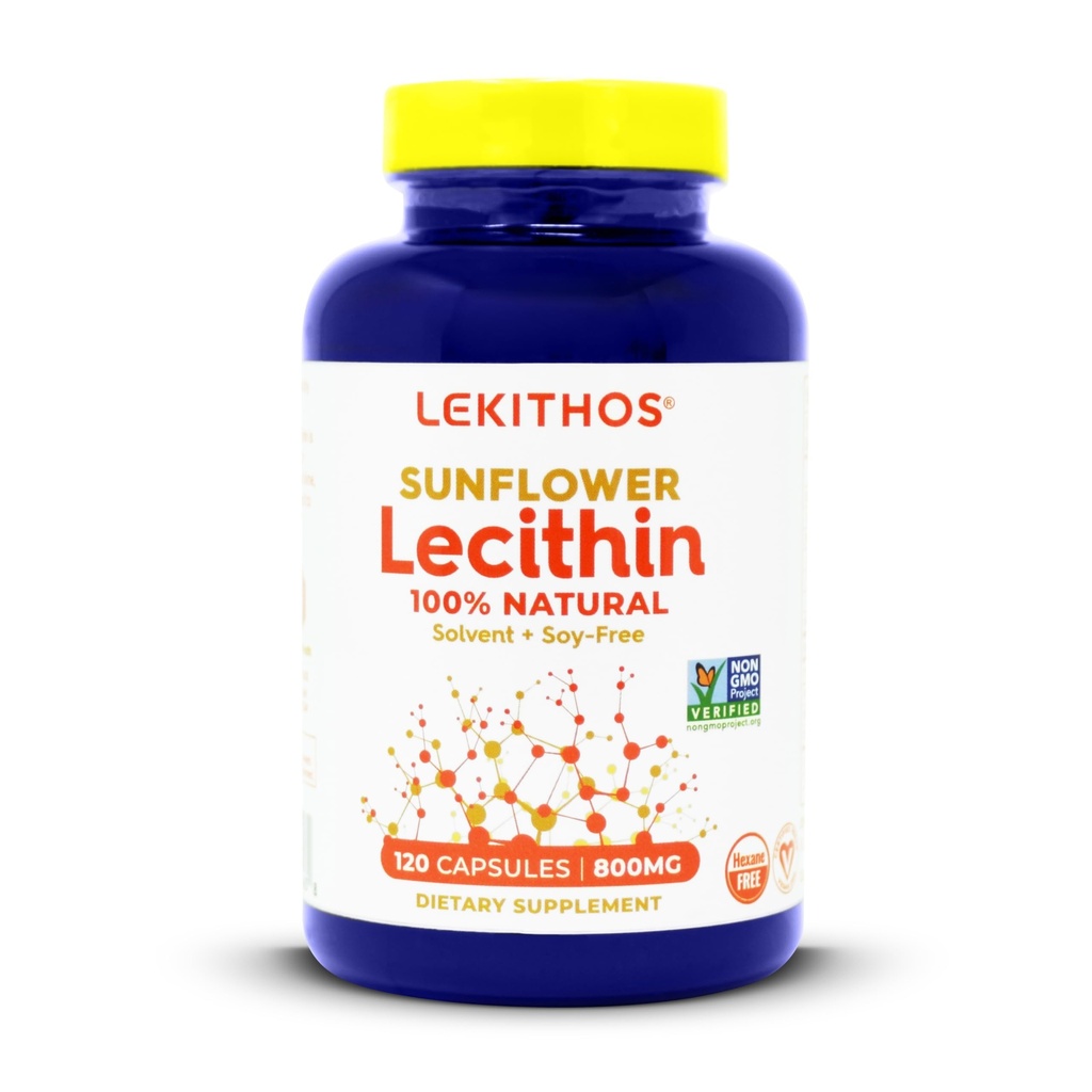 100% 모든 자연 해바라기 Lecithin 캡슐, 남자와 여자를 위한 1600mg Lecithin 보충교재, 120 조사 Softgel 캡슐. Lactation 지원에 대 한 좋은! 찬 압박되는, Vegan & 비 GMO