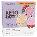 WonderFit by WonderSlim Keto Smoothie with C8 MCT Oil, 다양성 팩, 1-3g Net Carbs, 글루텐 무료, Probiotic & 면역 지원 (5ct)