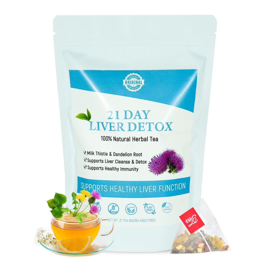 Laicuherb 우유 이틀 간호 Detox 차 Digestion과 Immunity, 자연 21 일 간호는 간호를 위한 초본 차를 청소하고 & Stomach 배려, 카페인 해방합니다, 21 Teabags