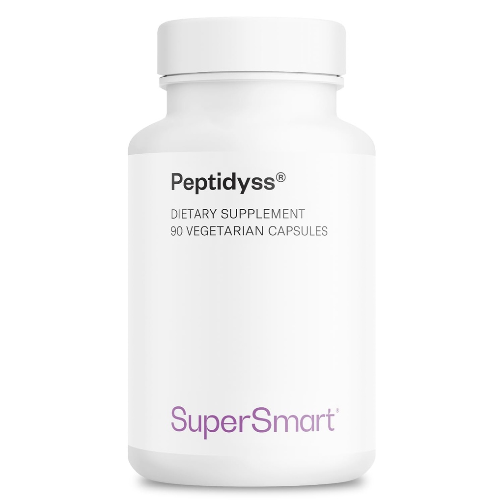 Supersmart - Peptidyss 1200mg / Day (Patented & High Potency) - 생선 단백질 하이드레이트 보충교재 - 펩티드 및 아미노산 복합체 | Non-GMO & 글루텐 무료 - 90 채식 캡슐