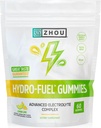 Zhou Hydro-Fuel Gummies - 나트륨, 칼륨 및 마그네슘 킬레이트, 여성 및 남성을위한 에너지 및 내구시간 - 레몬 Lime, 60 Veggie Gummies