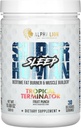 ALPHA LION Superhuman Sleep Supplement, Night Time Aid, Muscle Recovery, Muscle Builder & Gainer, 신체 구성 개선 (30 서빙, 과일 펀치 맛)