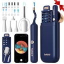Bebird Earsight Plus R37R 귀 청소 카메라 왁스 제거 도구 키트, 유연한 귀 범위 Otoscope 카메라 라이트, 비주얼 이어 피커 무선 이어왁스 제거제 Tweezers 성인 및 아이