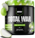 REDCON1 Total War Pre Workout, Green Apple - 베타 알라닌이있는 남성 + 여성을위한 빠른 행동 Caffeinated Preworkout - 증가 된 펌프, 혈액 흐름 (30 서빙)