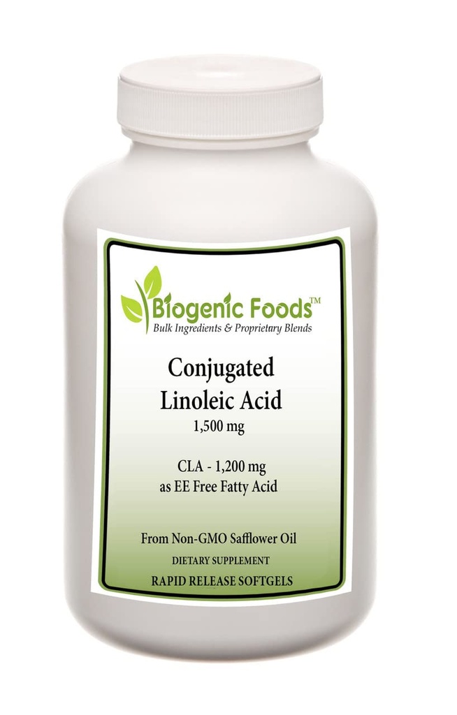 양조 된 Linoleic 산성 오일 - 천연 Sourced CLA의 무료 지방산 1,200 mg - 1,500 mg - 60 캡슐