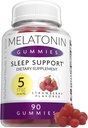 아이와 성인을 위한 Melatonin Gummies - 더 나은 자질을 위한 5mg 잠 지원 원조, 아이들, 청소년 및 성인 90 5 mg Gummy's
