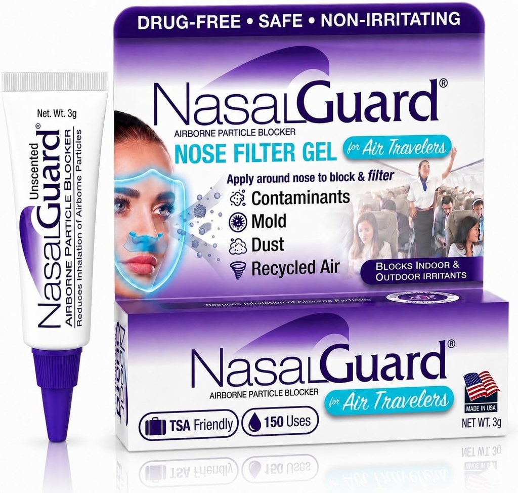 Air-Free, Non-irritating, Non-drowsy, Airplane Travel 승인 (Unscented) - 튜브 당 150 개 이상의 응용 프로그램 (0.1 oz, 1)