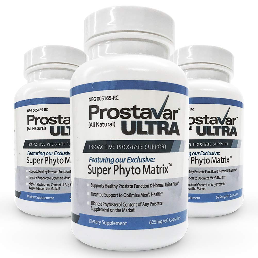 3 병 본래 Prostavar Ultra Prostate 지원 600mg 90% beta Sitosterol & 320mg의 제작자에서 새로운 개량은 Palmetto + 포도씨 추출물을 보았습니다