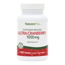 NaturesPlus Ultra Cranberry, 지속 릴리스 - 1000mg, 120 정제 - 비타민 C - 채식주의, 글루텐 무료 - 60 서빙