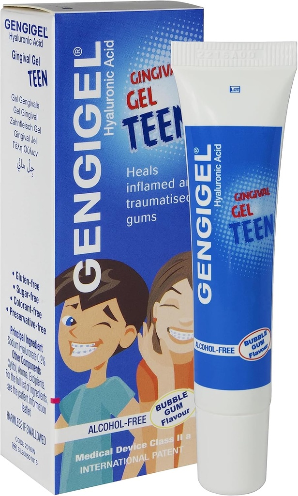 Gengigel 대 Hyaluronic 산 입 & Gum Discomfort (15 ml)를 위한 구두 젤, Soothes Irritation는, 자연적인 치유를 승진시키고 & Delicate 구두 조직, Paraben 없음 또는 SLS, Vegan & Kosher를 보호합니다