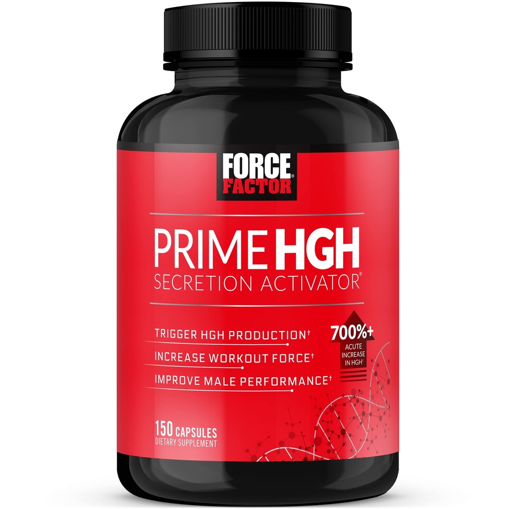 FORCE FACTOR 주요한 HGH 분비 활성제는 L 아르기닌과 L 글루타민을 가진 남자를 위한 보충교재 HGH 생산, 부스트 운동 힘 및 개량 운동 성과, 150의 캡슐을 덫을 놓습니다