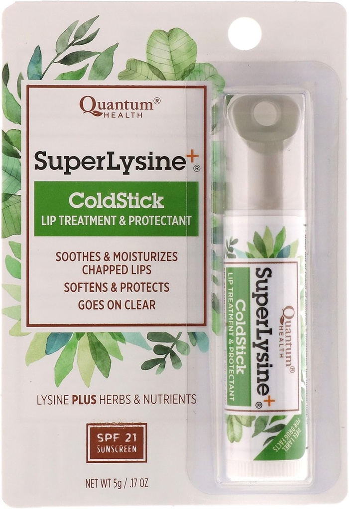 Quantum 건강 Lysine+ 콜드스틱, SPF 21, 0.17 온스 (2의 포장)