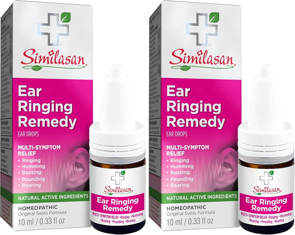 Similasan Ear Ringing Remedy Drops 0.33 Ounce, 귀, 반지 귀, 초인종 귀, 돌리기 귀, Humming 귀 및 기타 소리의 소음에서 임시 멀티 스웜 기복에 대 한
