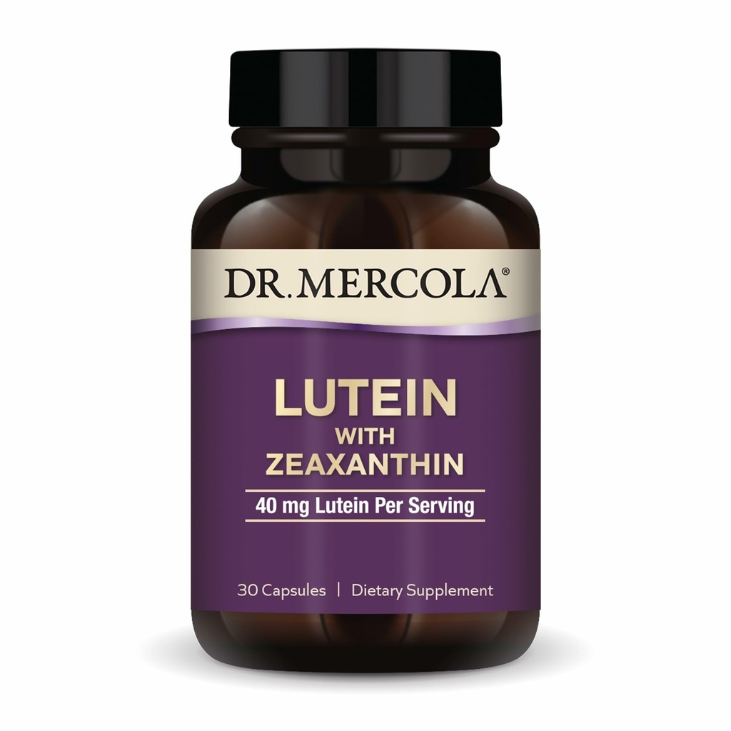 Zeaxanthin, 30의 서빙 (30의 캡슐), 봉사 당 40 mg Lutein, 규정식 보충교재, 지원 시각 건강 및 Cognitive 기능, 비 GMO를 가진 Mercola Lutein