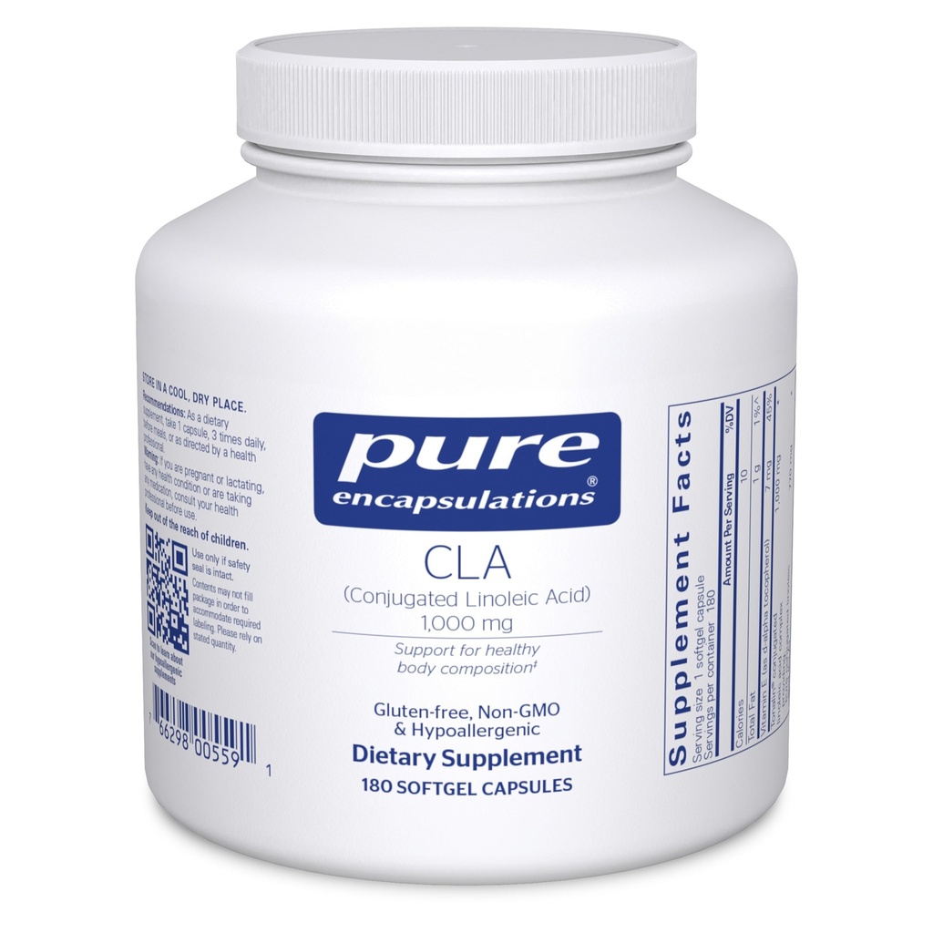 Pure Encapsulations CLA (냉각 된 Linoleic Acid) 1,000 mg | 운동과 건강한 신체 구성을 촉진 * 180 Softgel 캡슐