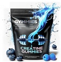 크레아틴 Monohydrate Gummies - 근육 성장, 성과, 내구시간 - 봉사 당 5개 그램 크레아틴 - Vegan, 비 GMO, 글루텐 자유로운, 미국에서 만드는 - 90ct (90 조사, Sour Blue Raspberry)