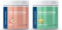 간단한 약속 ElectroSlim 번들 맛 - 레몬 라임과 복숭아 - 설탕 - Essential Electrolytes와 함께 Electrolyte 분말 히스 지원 - 매일 에너지 균형을위한 설탕 공식 없음