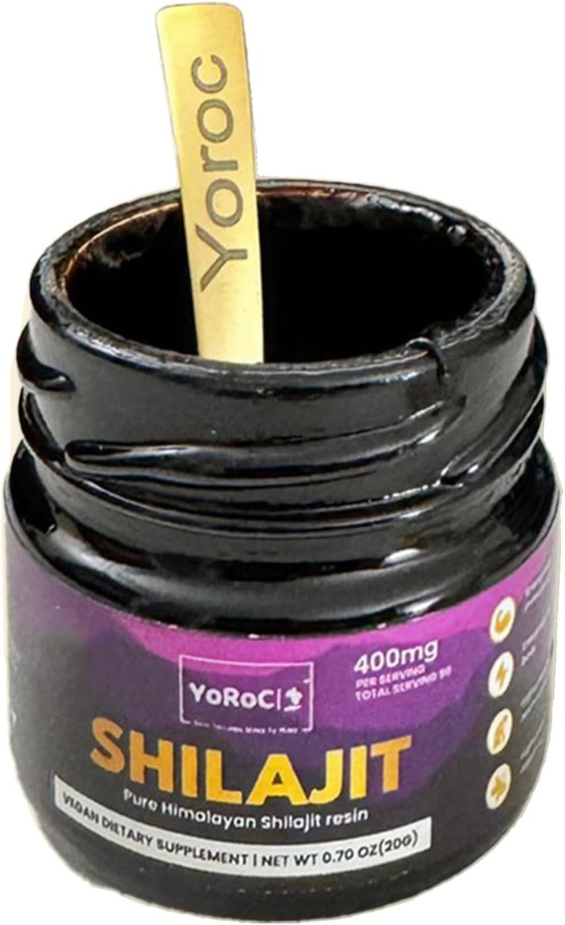 Shilajit, 순수한 Himalayan Shilajit 수지, 규정식 보충교재, 순수한 Wt 20gm (0.70oz)