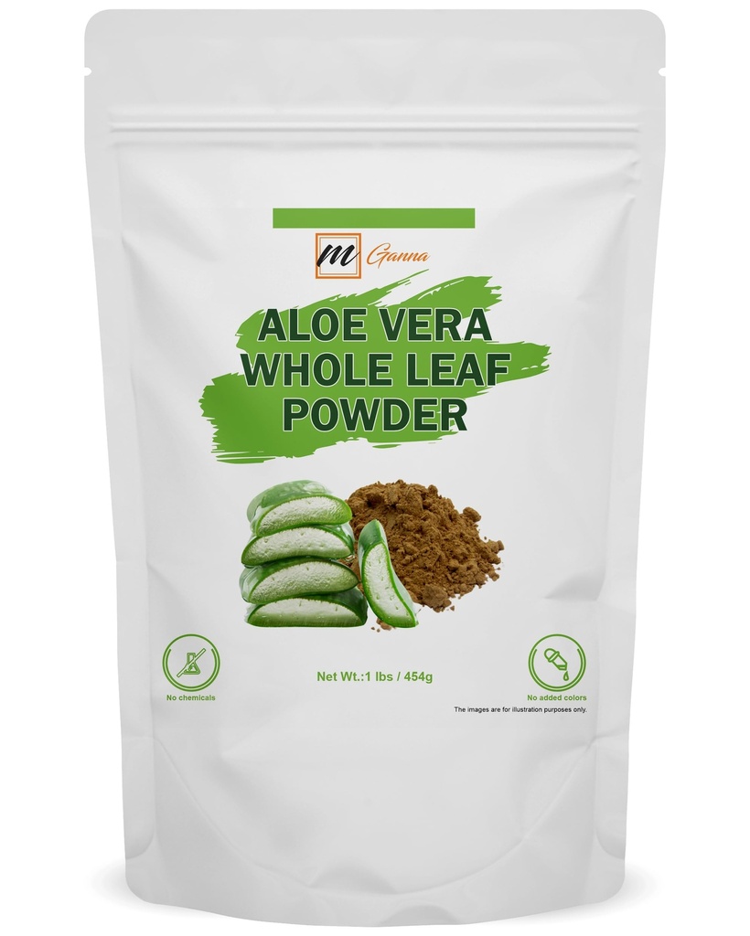 100% 자연적인 알로에 Vera 잎 분말 순수한 알로에 Barbadensis 1 LBS /454 그램