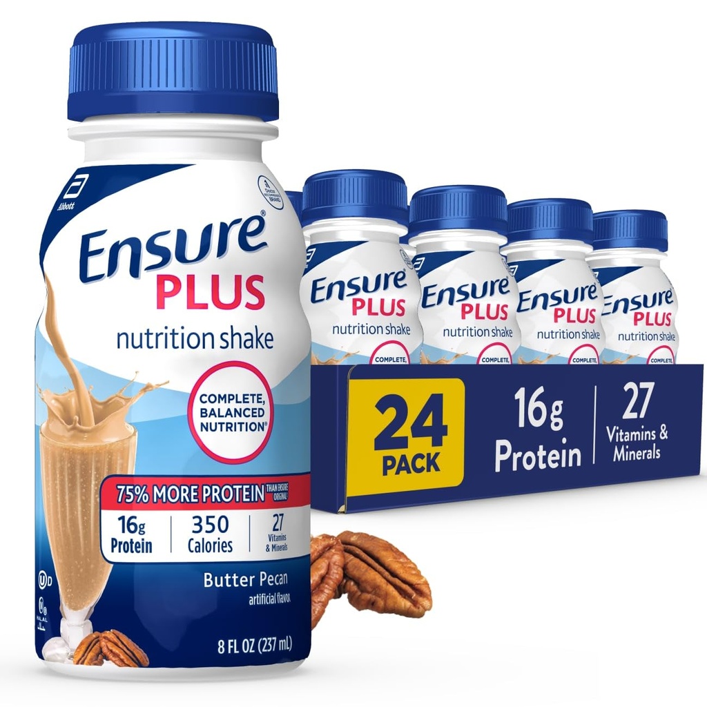 추가 버터 퓨어 영양 쉐이크 | 식사 교체 쉐이크 | 드링크 준비 | 16g Protein and 27 Vitamins and Minerals | 8 fl oz - 24 Pack