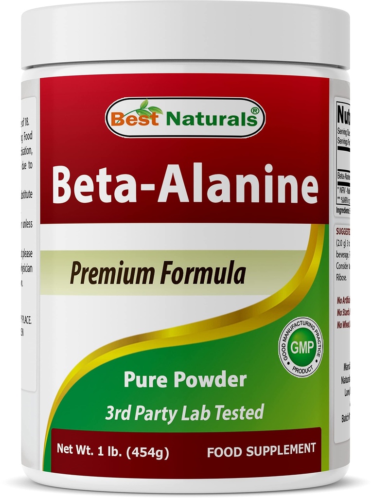 최고의 자연 Beta Alanine 순수한 분말 1 파운드 (1 LB (팩 1))