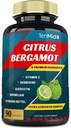 Citrus Bergamot Extract Capsules with VitaminC, Berberine, Quercetin, Bromelain, Echinacea, Black Pepper - 3 개월 공급, 90caps
