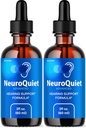 (2 팩) NeuroQuiet 드롭 - 공식 NeuroQuiet Daily Hearing 지원 귀 건강, 감사 Clarity & Inner Ear Balance 리뷰, 2 개월 동안 2 병