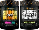 ALPHA LION Superhuman Pre 운동 분말 & 포스트 운동 회복 뭉치, 지속된 에너지 & 초점 + Lean 근육 성장, 힘 & 양 (Miami 부 & 근육 Marg)