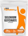 BulkSupplements.com 셀레늄 글리세라이드 분말 - 셀레늄 200mcg, 미네랄 보충 - 필수 추적 미네랄 & 글루텐 무료, 서빙 당 20mg, 1kg (2.2 파운드) (팩 1)