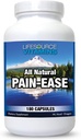 LifeSource Vitamins All Natural Pain Ease – 20 Synergistic Herbs and Enzymes that Naturally & Safely Support: Headaches & Migraines - 무릎 – 어깨 – 관절 – 다리 통증 – 긴장