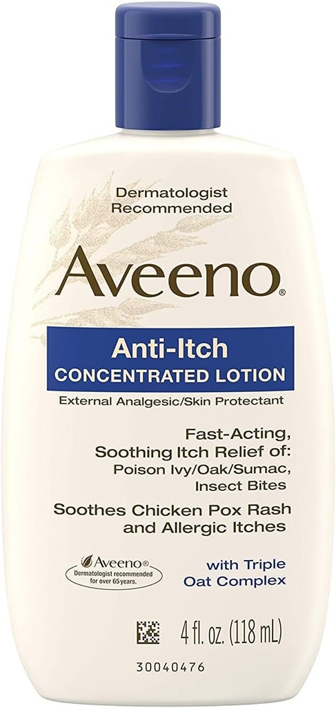 AVEENO Anti-Itch Lotion 4 oz (3 팩)