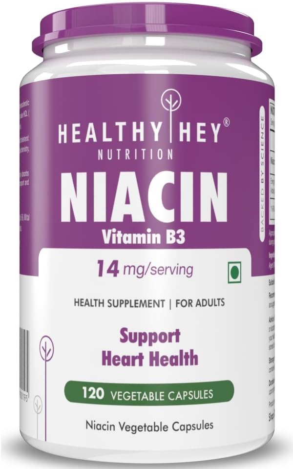 영양 Niacin 비타민 B3 120 Veg. 캡슐