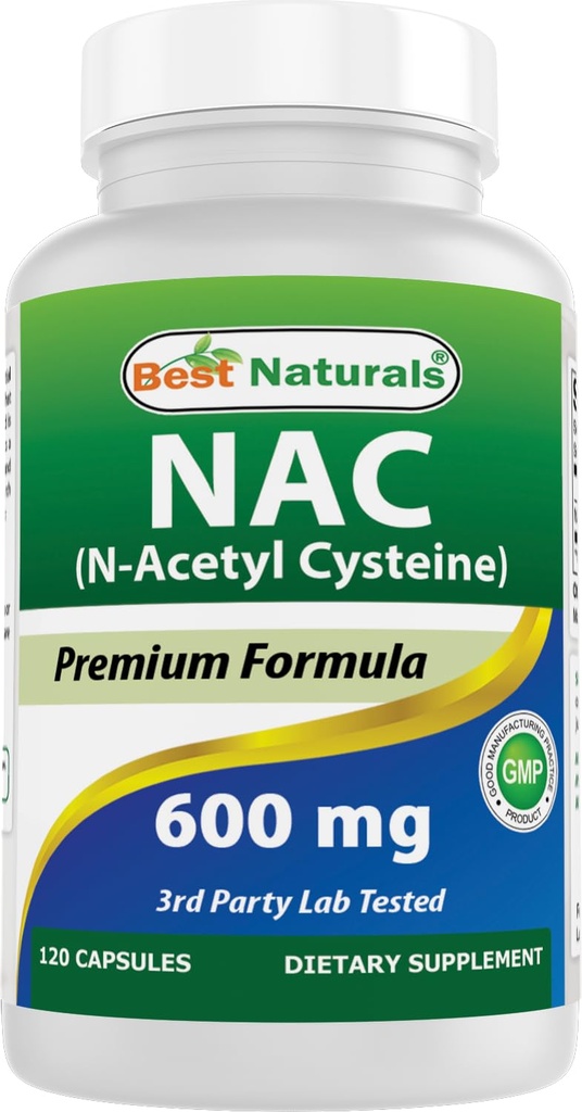 최고의 자연 NAC - N 아세틸 Cysteine 600 mg 120 캡슐 - n 아세틸 cysteine - 강력한 항 산화