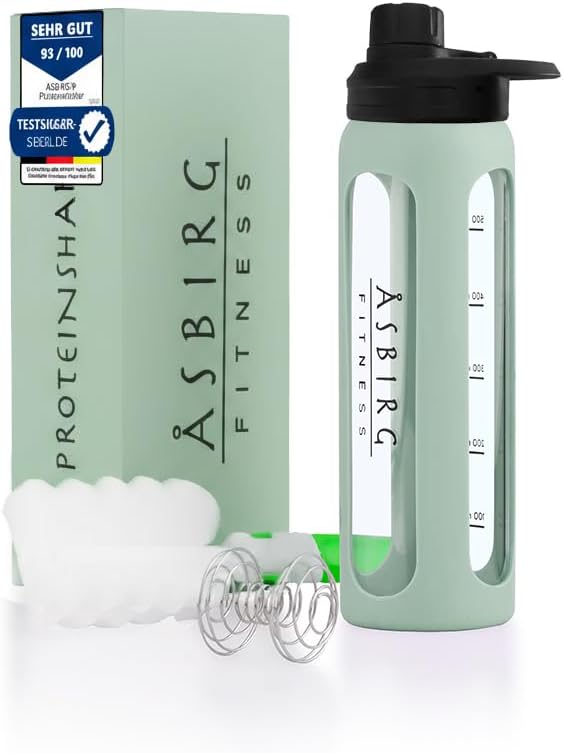 2.0 휘트니스 | 글래커즈|소량 쉐이커 | 술병 | 나선볼 | 24 oz (Pastel Green)