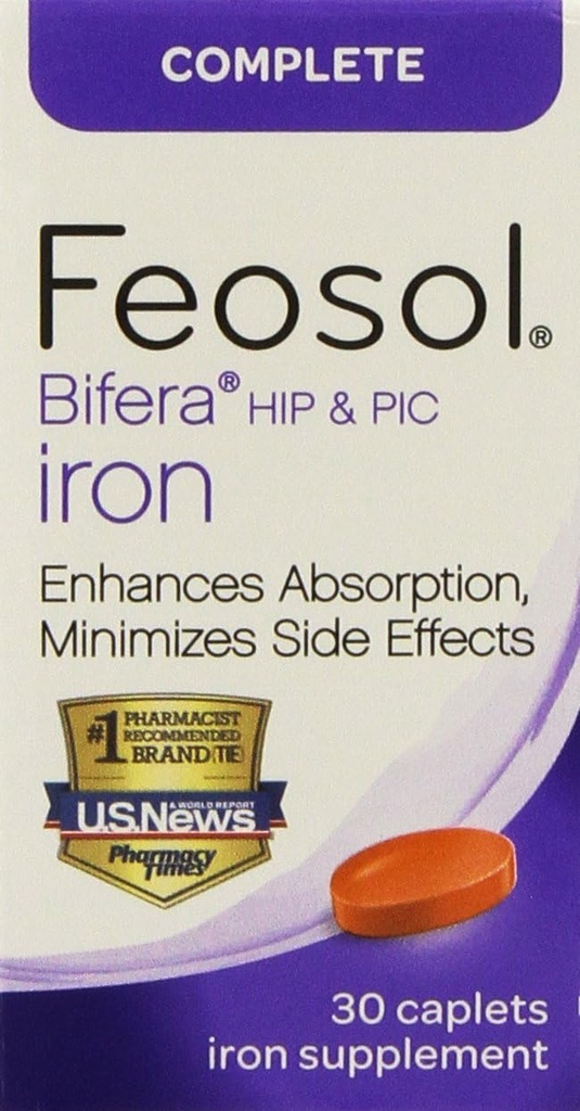 Feosol Bifera,30 개 (팩 2) 완료