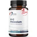 건강 K+2 칼륨을 위한 디자인 - 칼륨의 300mg 2개의 모양 - 탄산칼리 + 글리세라이드 알약 - 건강한 혈압 수준을 유지하는 것을 돕는 보충교재 지원 (120의 캡슐)