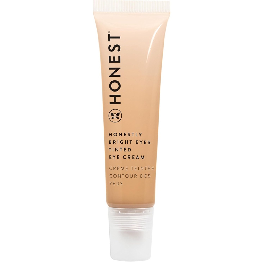 솔직한 아름다움 정직하게 밝은 눈 주석으로 입힌 눈 크림 | Brightens + Diffuses Dark Circle | Hyaluronic 산 + Squalane | EWG Verified, Vegan + Cruelty Free | Sandstone, 0.5 fl oz