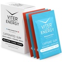Viter 에너지는 Gum 60mg 카페인, B 비타민, 과라나, 설탕을 해방합니다. (Variety, 2pcs, 4 팩)