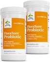 Terry Naturally FloraSure Probiotic - Occasional Bloating & Support Gas Relief - Bifidobacterium Bifidum과 Gut 건강 지원 - 30 캡슐 (팩 2)