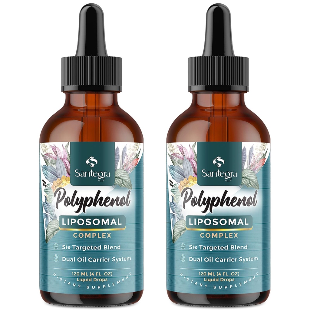 폴리페놀 보충교재 Liposomal, 27의 폴리페놀 복합물 이상 & MCT & 올리브 기름과 더불어 강력한 산화 방지제, Quercetin 추출물, Hawthorn 베리 추출물, 나이 방위, 에너지, 면역, 240 ML