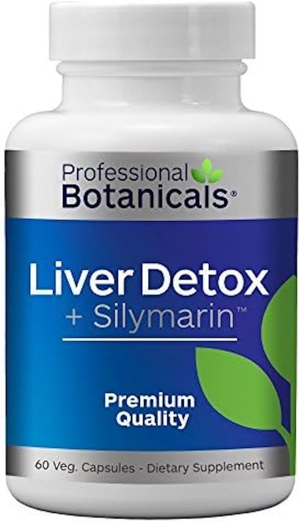 Liver Detox와 Cleanse 보충교재, 우유 이틀씨 추출물, Silymarin 80%, 유기 Blessed 이틀, Dandelion 뿌리를 가진 초본 생방송 지원 보충교재, - 60 채식주의자 캡슐