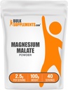 BulkSupplements.com 마그네슘 말레이트 분말 - 마그네슘 보충제, 높은 Bioavailabilty - Unflavored & 글루텐 무료, 봉사 당 2.5g, 100g (3.5 oz) (팩 1)